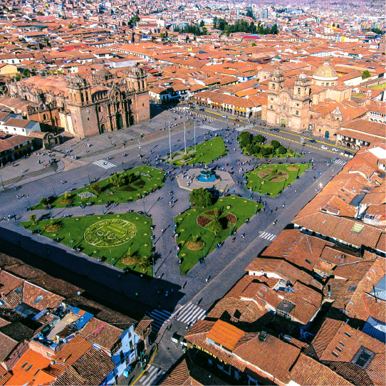 Machu Picchu panoramic view, ancient Inca citadel in Cusco Peru