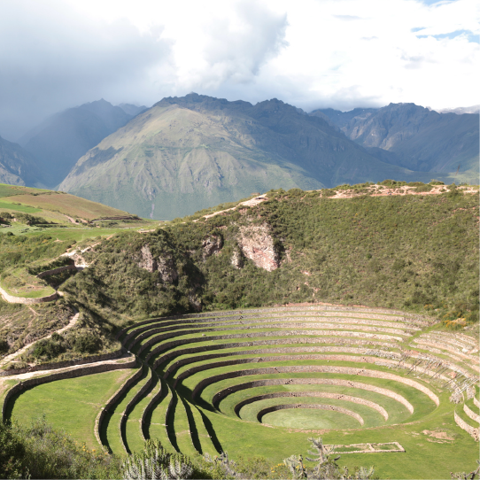 Inca ruins along the Classic Inca Trail route